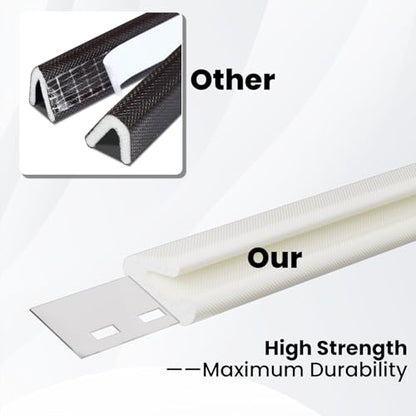 V Shape Thin Foam Weather Stripping Door Frame Seal Strip 33FT White | Draft Stopper,Insulation Winter,Weatherstripping,Gap Sealing,Soundproofing,Self-adhesive Used for Exterior Front Door Side