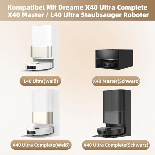 Tricut Brush Replacement Part for Dreame L40 Ultra Gen 2 MOVA P10 Gen 2 Kit | Dreame X40 Ultra Complete / MOVA P50 Pro Ultra Includes :1 TriCut Brush 4 MopPads 4 Dust Bags 3* Filters 3 Side Brushes