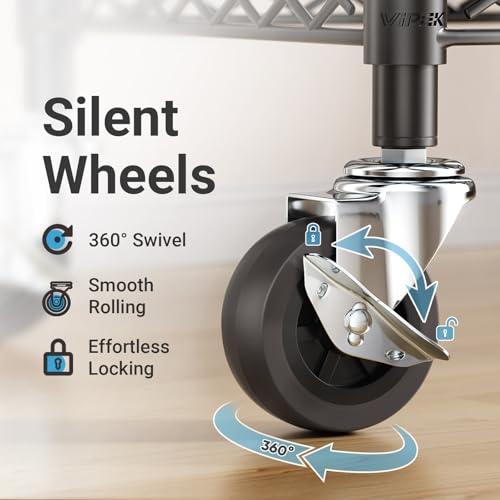 VIPEK R2C Medium Portable Closets for Hanging Clothes Covered Garment Rack | Lockable Silent Wheels, Double Hanging Rods, Adjustable Wire Shelving, Polyester Cover, 500lbs Space-Saving for Small Space