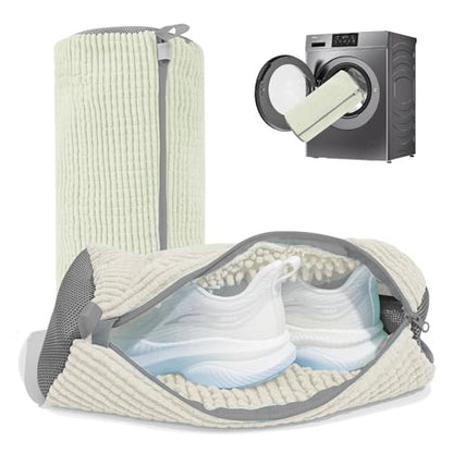 Shoe Washing Machine Bag: Laundry Shoe Bag for Washer and Dryer - 2pc Reusable Shoe Cleaning Bag for Sneaker Tennis Shoes Unstain Cleaner Kit(2 Pcs)