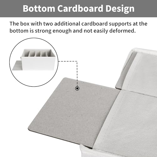 GRANNY SAYS Wardrobe Clothes Organizer, Drawer Organizers for Clothing, Closet Organizers and Storage, Organizer for Drawer, Pants, Jeans, T Shirt, Beige, 4-Pack