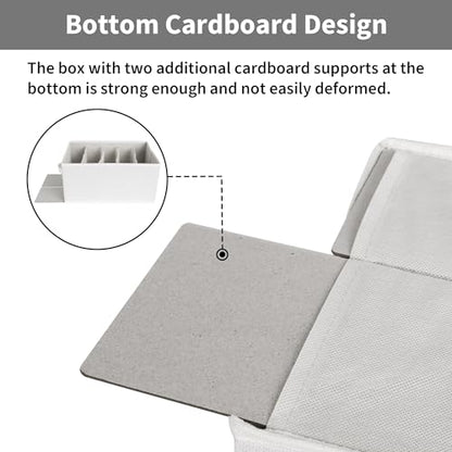 GRANNY SAYS Wardrobe Clothes Organizer, Drawer Organizers for Clothing, Closet Organizers and Storage, Organizer for Drawer, Pants, Jeans, T Shirt, Beige, 4-Pack