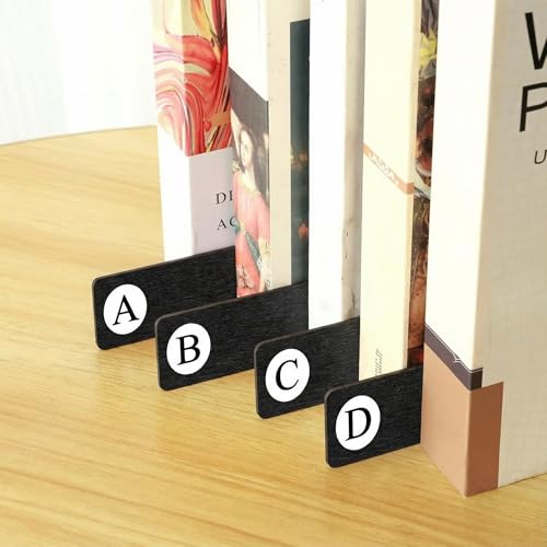 26 Pcs Back to School Gift Library Alphabet A-z Bo... (Black | Wooden)