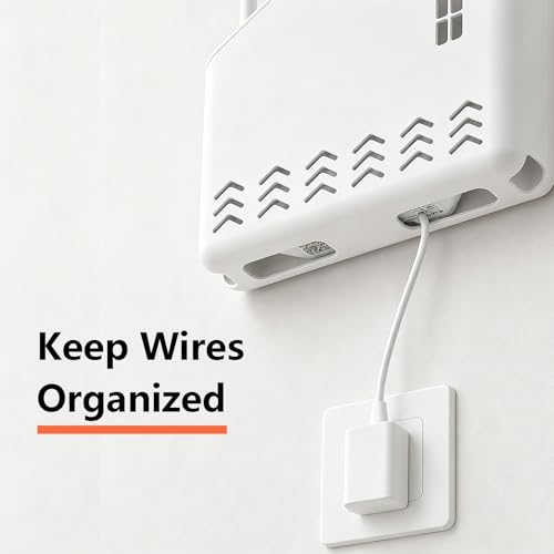 Router Box Hider for Wall Mount, WiFi Modem Box Hider with Cable Management