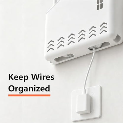 Router Box Hider for Wall Mount, WiFi Modem Box Hider with Cable Management