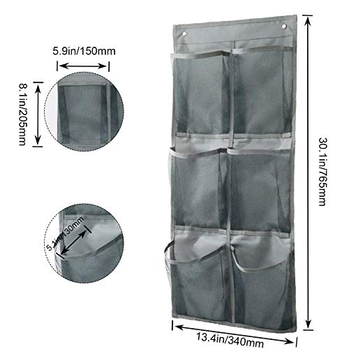 Wall Mounted Shoes Rack 2Pack/Can Store 6Pairs of Sneakers,with Sticky Hanging Mounts, Shoes Holder Storage Organizer Shelf,Door Shoe Hangers (SM06-Gray-2)