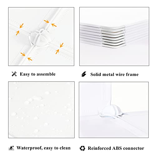 AWTATOS 12 Cube Storage Organizer, Closet Organizer Storage Shelves, White | Portable Closet Organizers, DIY Stackable Storage Cubes Shelves Bookshelf, Plastic Clothes Shelving for Home, Bedroom
