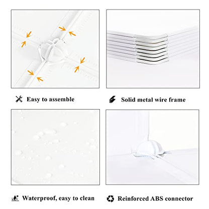 AWTATOS 12 Cube Storage Organizer, Closet Organizer Storage Shelves, White | Portable Closet Organizers, DIY Stackable Storage Cubes Shelves Bookshelf, Plastic Clothes Shelving for Home, Bedroom