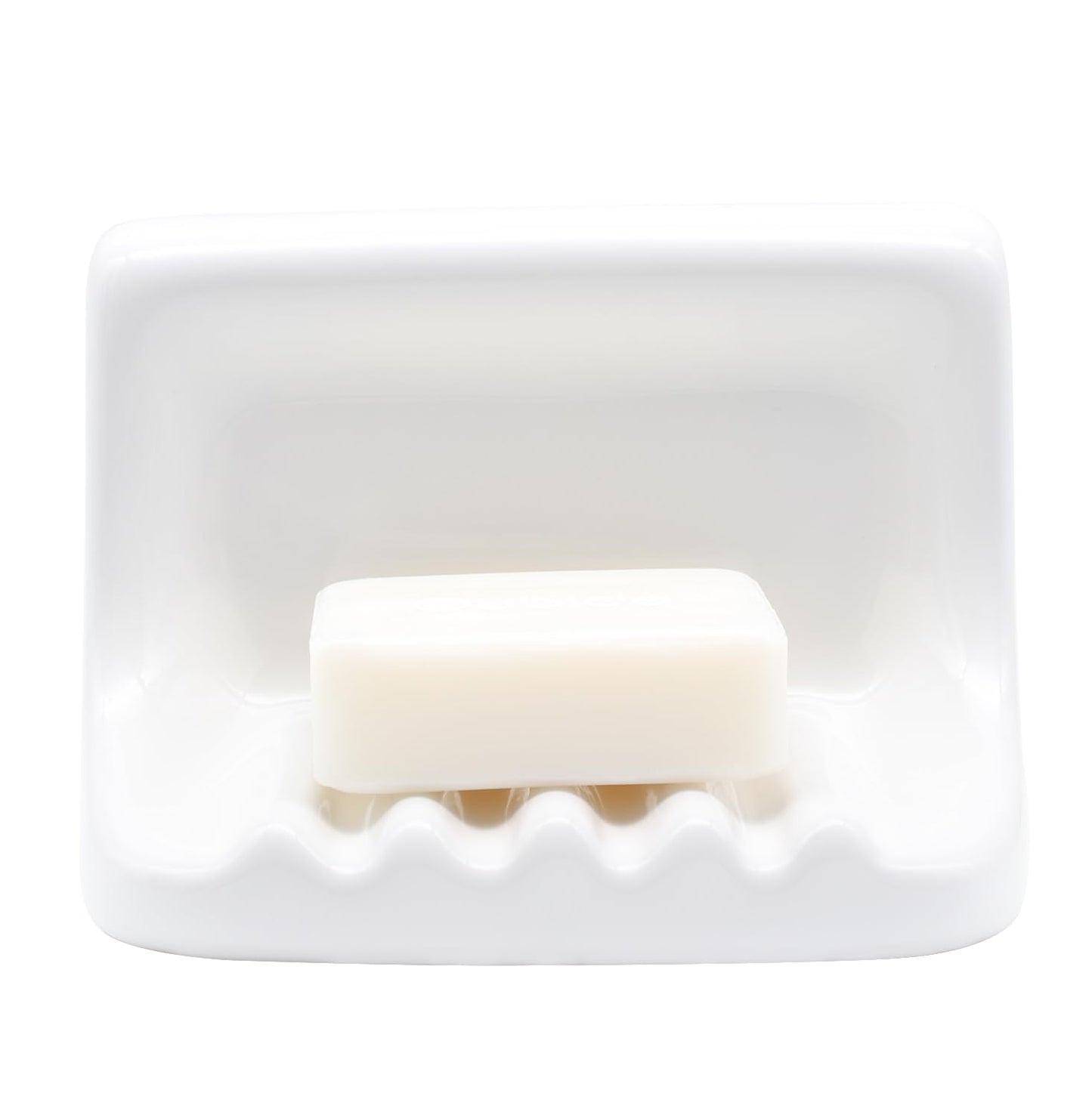 White Vintage Wall Mounted Ceramic Soap Dish Holder Bathroom Shower Wall