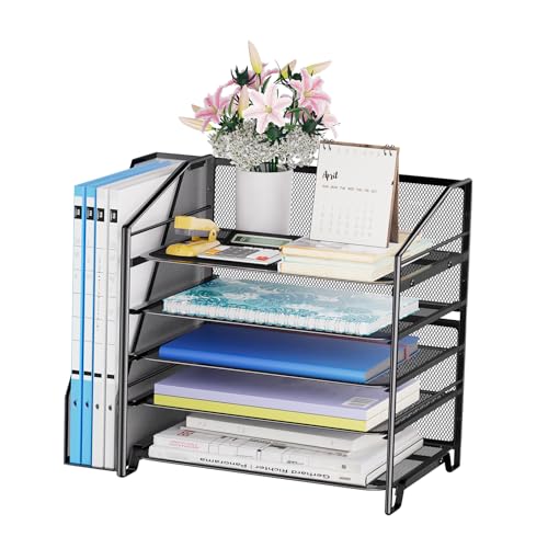 Simple Trending 5-Tier Desk File Organizer, Paper...