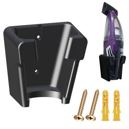 1 Pcs Wall Mount Vacuum Holder/Docking Station with Screws, Fits Bissell | Groove Design, Prevents It From Falling, Save Space and Reduce Clutter, Quality Material, Easy to Install, Strong Durability