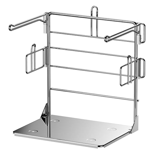 Grocery Bag Holder - Plastic Bag Organizer, Detach... (Metallic | Metal)