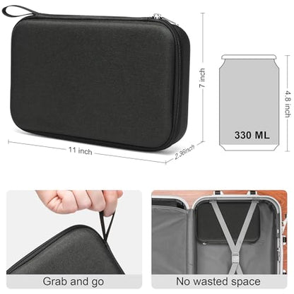 Bukere Travel Sunglasses Organizer Case Adjustable Slot For Multiple Eyeglasses Hard-shell Portable Storage Box for Men Women