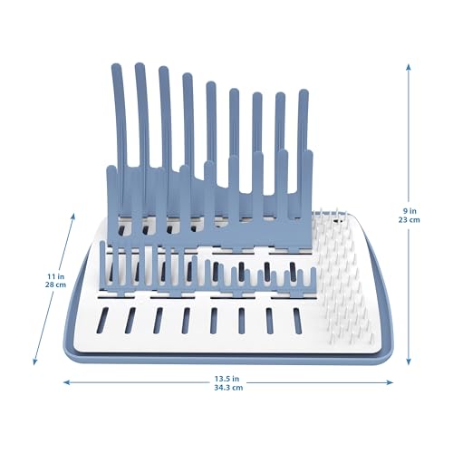 Dr. Brown's Folding Baby Bottle Drying Rack for Easy Storage - Dry Nipples, Pacifiers and Other Baby Essentials, BPA Free