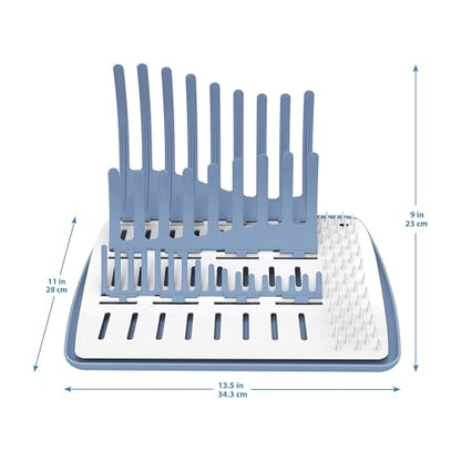 Dr. Brown's Folding Baby Bottle Drying Rack for Easy Storage - Dry Nipples, Pacifiers and Other Baby Essentials, BPA Free