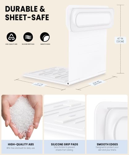 Bed Sheet Holders for Corners - Adjustable Mattress Sheet Straps & Fitted Sheet Clips, Professional Bed Sheet Grippers & Fasteners to Keep Sheets in Place, Secure Sheet Lock