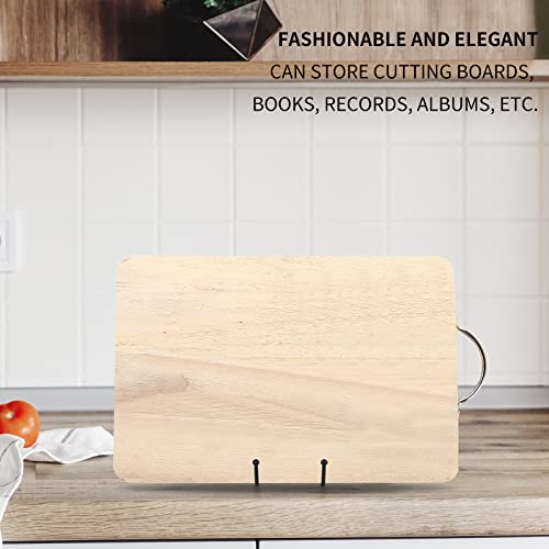 Decolore 8 Inch 5 Pack Black Metal Display Stands Plate Stand Plate Holder Display Stands for Picture, Decorative Plate, Book, Photo Easel, Artistic Work