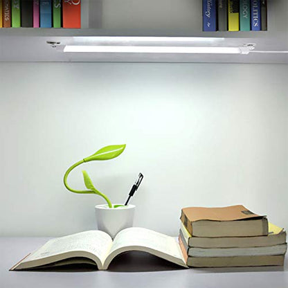 110V LED Under Cabinet Lighting,17inch LED Strip L... (White(6000K) | Plastic)