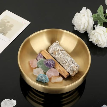 7.4 Inch Key Bowl for Entryway Table,Gold Decorative Bowl for Keys | Catch All Bowl Gold Decorative Bowl for Kitchen Counter, Coffee Table