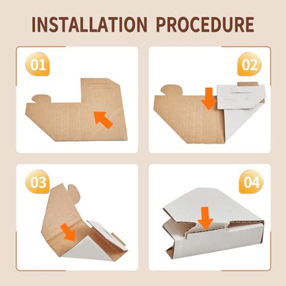 Mardili Adjustable Picture Frame Cardboard Corner Protectors for Shipping | 120 PACK Fit 1”,1.5” and 2.2” Frames, Corner Protectors for Shipping, Packaging Edge Protector, Cardboard Shipping Corners