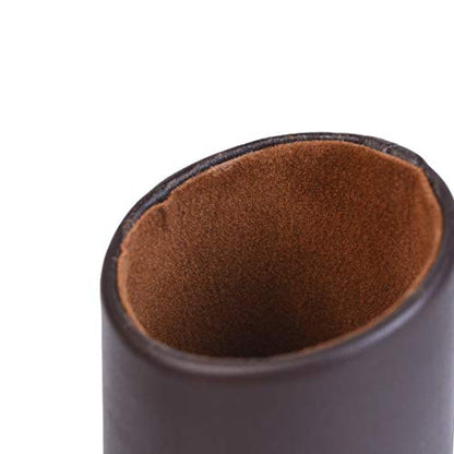 2 Pack Eyeglasses Holder PU Leather Glasses Stand Case Holder for Desks or Nightstands