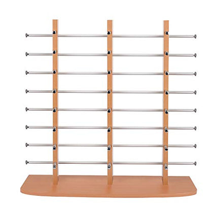 Polmart Sunglass / Eyewears Display Stand,Maple (Triple-Tower, 24-Pair Capacity)