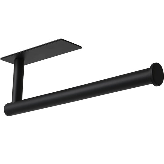 Under Cabinet Paper Towel Holder for Kitchen, Adhe... (Black | Stainless Steel)