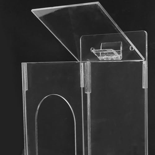 Wall Mount Glove Box Holder Mask Dispenser and Gloves Storage Box for Labs Hospitals Offices Food Service Acrylic 9.44 X 3.93 X 3.74 in