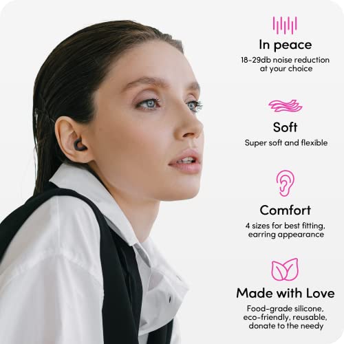 Audree Earplugs-Eye Mask for Sleeping - Complete Sleep Solution with Sleep Ear Plugs and 100% Light Blocking Eye Mask for Men and Women
