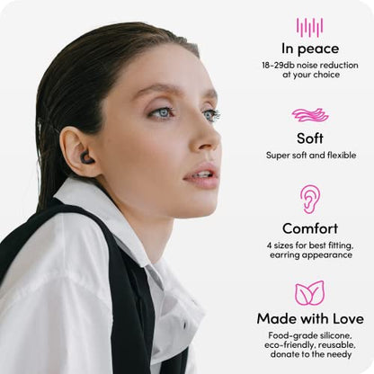 Audree Earplugs-Eye Mask for Sleeping - Complete Sleep Solution with Sleep Ear Plugs and 100% Light Blocking Eye Mask for Men and Women