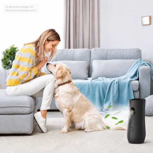 Automatic Air Freshener Spray Dispenser, Black, 2-Pack, 1101 | Free Standing or Wall Mounted Adjustable Aromatherapy Machines for Home Indoor Bathrooms Offices Hotels and Commercial Places