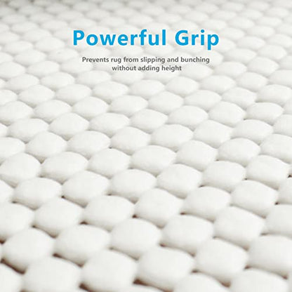 Non Slip Area Rug Pads Non Skid Rug Gripper 9x12 Feet Extra Thick Pad Anti-Slip Carpet Rug Mats for Hardwood Surface Floors, Keep Rugs Safe and in Place(9 x 12 Ft)