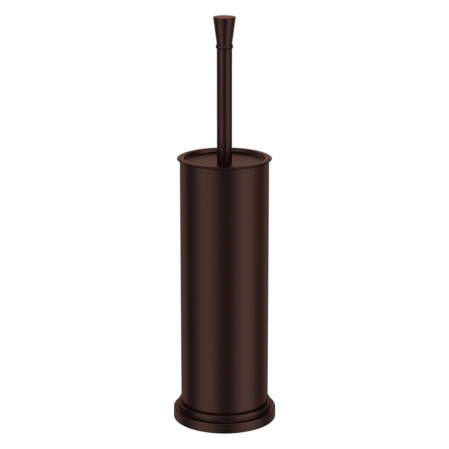 Toilet Brush and Holder Set：304 Stainless Steel Heavy Duty Toilet Bowl Brush，Removable Inner Bowl and Splash Protection，Bathroom Toilet Brush-Dense Bristles for Through Cleaning