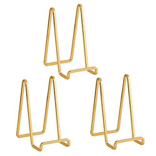 Plate Holder Easel Display Stand - 6 inch Metal Pl... (Gold)