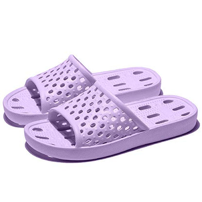 Shower Shoes Women Quick Drying Non Slip College Dorm House Shower Sandals with Holes