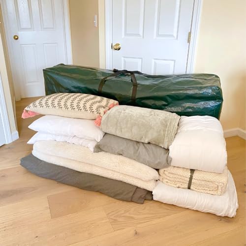 Evelots 5.5-Foot Extra-Large Moving Bags with Zippers and Carrying Handles | Store and transport comforters, camping gear or patio cushions in extra-large 5.5-foot bags with zippers and carrying handles