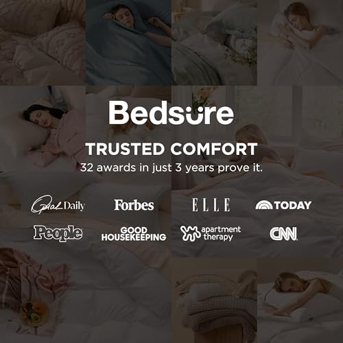 Bedsure White Duvet Cover King Size - 3 Pieces Prewashed Cotton-Like Polyester Extra Soft Bedding Set, Includes 1 Duvet Cover 104x90 Inches with Zipper Closure & 2 Pillow Shams, Comforter Not Included