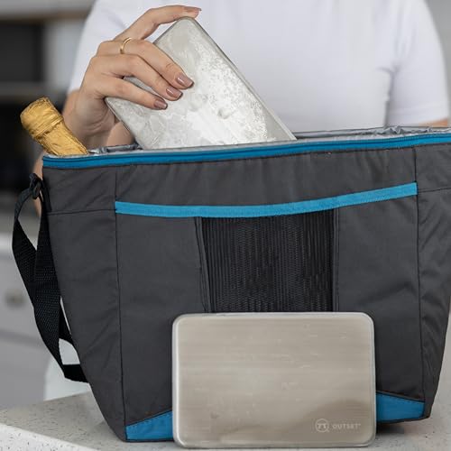Outset Stainless Steel Ice Packs, Set of 2 Travel Ice Packs, 7” x 4.75” x 0.5”