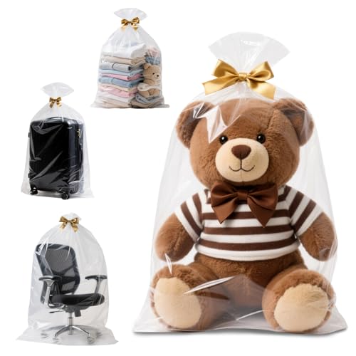 Large Clear Plastic Storage Bags, 40" x 60" Food-G... (5 Count)