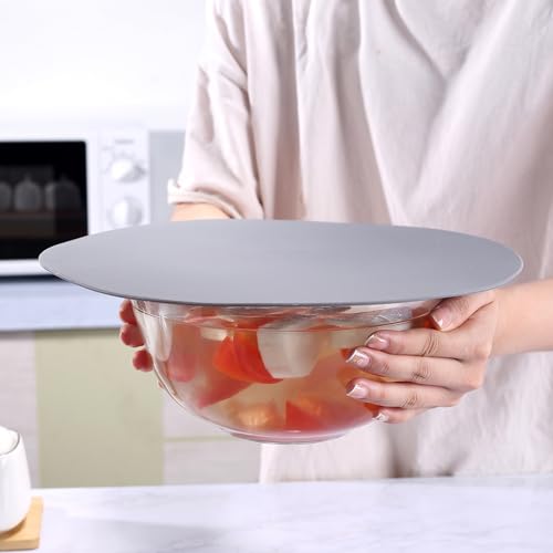 Silicone Microwave Mat - Round 12" x 12" - Set of 4 Heat Resistant Multifunctional Mat, Splatter Guard, Trivet, Hot Pad, Pot Holder