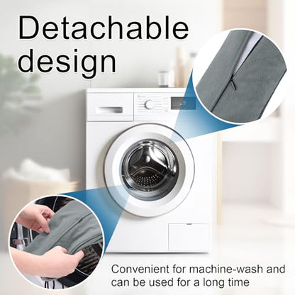 36 Inch Door Draft Stopper, Blocks Hot Cold Air with Washable Cover | Blocks Hot & Cold Air, Removable Washable Cover, Fits Door Gaps Up to 3 Inch, Noise & Wind Seal, Draft Blocker (1 Pack)