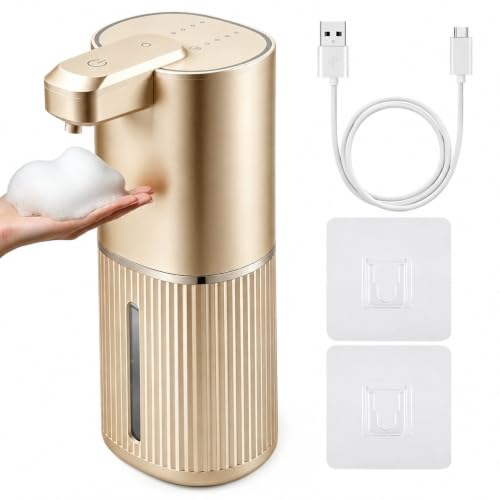 Automatic Soap Dispenser, Foaming Soap Dispenser T... (Gold | Plastic)