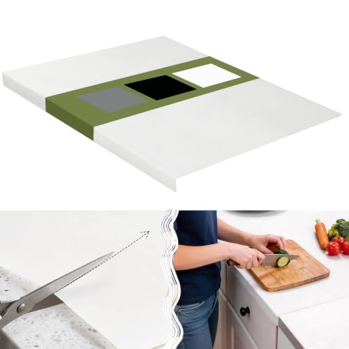 Silicone Mat for Kitchen Counter with Edge Protect... (Translucent | Silicone)