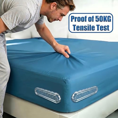 4 PCS Bed Sheet Holders for Corners, Non-Slip Mattress Clips | Universal Fit Fasteners, High Hardness Material, Firm & Tight Bedding Locks, Heavy Duty Grippers