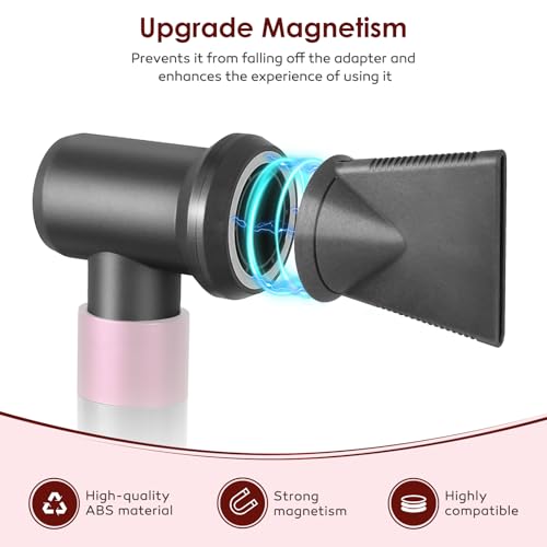 Professional Concentrator and Adapter Kit Compatible with Dyson Airwrap Styler, for Curling Iron Converting to Hair Dryer, with Hair Dryer Attachment Holder