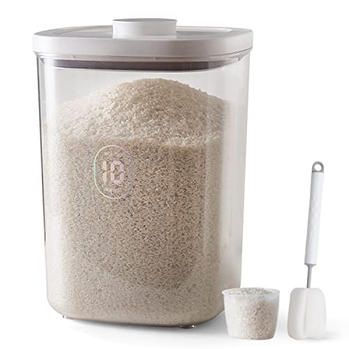 20-25 lbs Rice Dispenser,10.5 Qt/10 L/22-25 lbs Ri... (AY-10KG-WHITE)