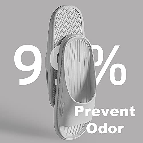 Rojeam Women & Men Shower Slippers Open Toe House Slides Bathroom Sandals