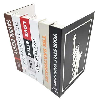 Original Hidden Storage Secret Book Box 8.3 x 6.3 x 9.4 In, Made from Gray Board & Cardboard, Faux Books for Decoration, Electronics & Cord Hider,Box Hider for Router and TV Cord, Decorative Book