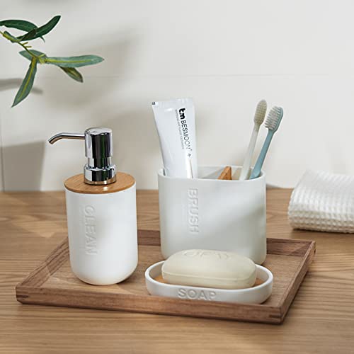 2 Pack Toothbrush Holders for Bathrooms, Electric Toothbrush Holder, White | Countertop Toothbrush Organizer for Toothpaste, Floss, Razor and Bathroom Vanity Accessories Storage