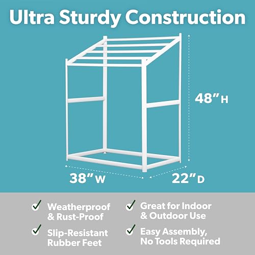Coast Modern Pool Towel Rack – Choose Your Color - Outdoor & Indoor 5 Beach Towel PVC Drying Rack